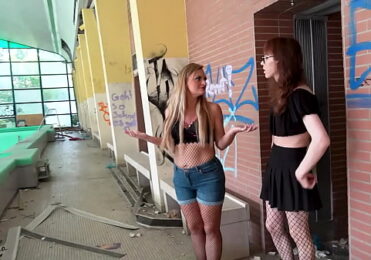 BETRETEN VERBOTEN? TRANS SEX IM VERLASSENEN SCHWIMMBAD?! LOST PLACE SPERMA PUSSY?!