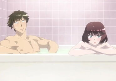 ”Moans Echo in the Steamy Outdoor Bath” Unexpected Threesome(Hentai Sex) Eng Sub